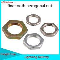 ❧✼ GB6173 galvanized / color zinc / nickel thin fine tooth hexagonal nut M7-M16 10pcs