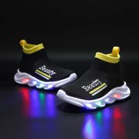 Toddlers Boys Girls Sandals  Sneakers Rubber School Shoes Breathable Loafers Baby Led Luminous Shoes for Girls
