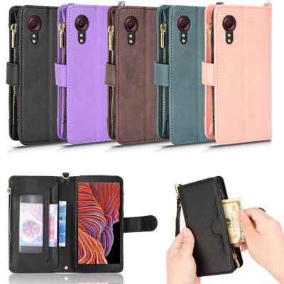 [COD] Suitable for Xcover5 mobile phone leather case Xcover 5 long and short lanyard zipper bag