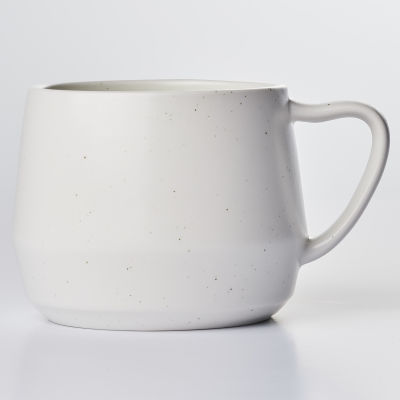 LASSIETTE ARI ถ้วยกาแฟเซรามิก (370มล.) บนโต๊ะอาหาร เตาอบเครื่องล้างจานปลอดภัย น้ำเงิน/ขาว