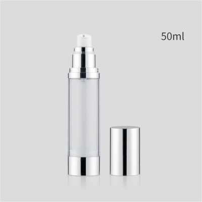 15ml/30ml/50ml Lotion Body Transparent Sub-bottle Perfume Bottle Pump Essence Silver UV Hot