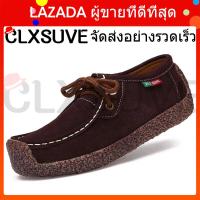 CLXSUVE แฟชั่นผู้หญิงรองเท้าลำลองลูกไม้ - Up รองเท้าส้นแบนผู้หญิงรองเท้าใส่สบายรองเท้าสตรี Breathable รองเท้าสตรีรองเท้าผ้าใบขนาดใหญ่ 35-42