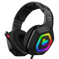 Onikuma K10 Headphone Gaming ไฟ Rgb หูฟังแบบมีสายไมโครโฟนตัดเสียงรบกวน