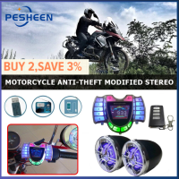 HY-008 Motorcycle Bluetooth-compatible Speaker Audio System TF AUX Radio USB Charger