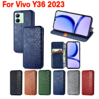 เคสโทรศัพท์หนังแบบฝาพับหรูหราสำหรับ Y35 VivoY27 + Y36 Y 36 Y78 Y78 + Y36 4G 5G เคสมีขาตั้งกันกระแทกฝาครอบด้านหลัง