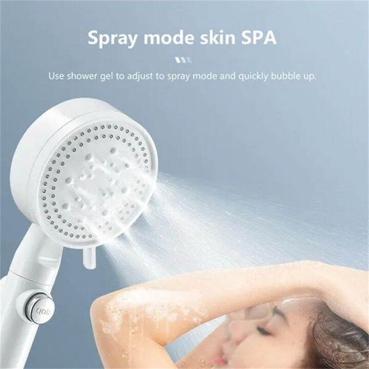 5-mode-adjustable-high-pressure-shower-head-water-saving-black-shower-one-key-stop-water-massage-eco-shower-bathroom-accessories-by-hs2023