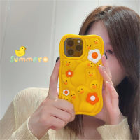 ซิลิโคนนุ่มเหลวเคสสำหรับ IPhone 11 12 13 14 Pro Max ฝาหลังเป็ดสีเหลืองลายดอกไม้การ์ตูนน่ารักสำหรับ IPhone 13เคสโทรศัพท์กันกระแทกสำหรับเด็กผู้ชายเด็กผู้หญิง