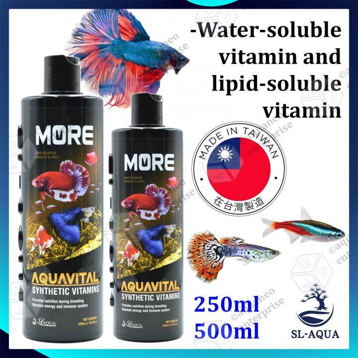 SL Aqua Aquavital Vitamin for Small Fish 250ml 500ml tetra betta fish