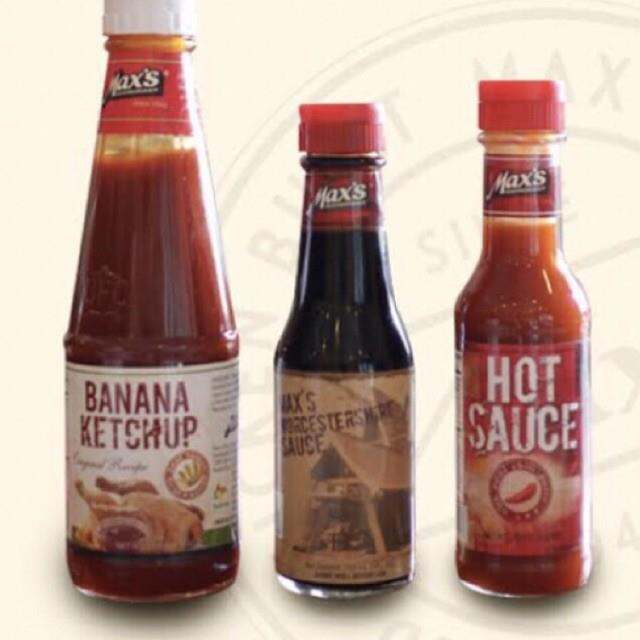 Max's Original Recipe Banana Ketchup Hot Sauce or Worcestershire sauce