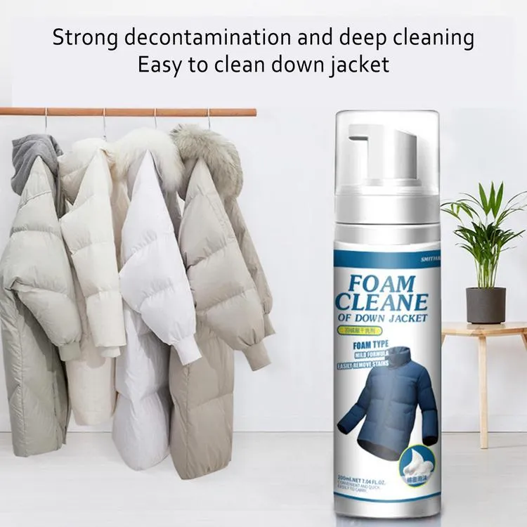 Down Jacket Cleaner Spray Cleaner Dry Foam Spray For Garment Garment  Stubborn Stain Cleaner Oil Stain Remover For Clean Oil