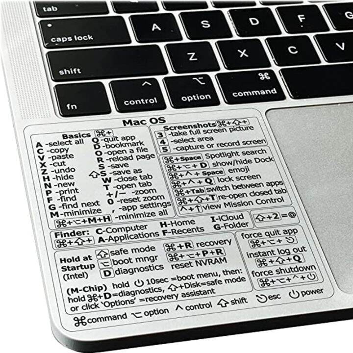 Reference Keyboard Shortcut Sticker Adhesive For PC Laptop Desktop ...