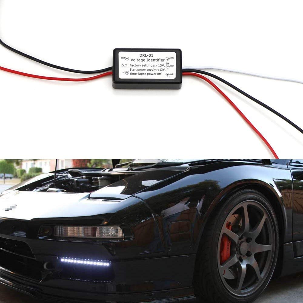 1 Enable DRL Turn On When Engine Starts iJDMTOY LED Daytime Running Light Automatic On/Off Switch Controller Module Box 