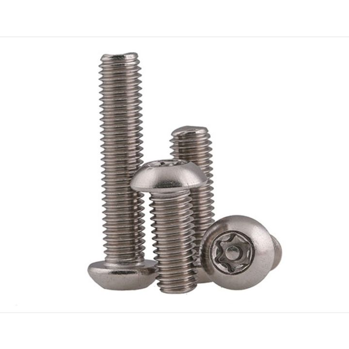 m5-m6-304-stainless-steel-anti-theft-screw-semi-circular-head-plum-with-needle-with-column-core-anti-theft-screw-bolt-20-pcs