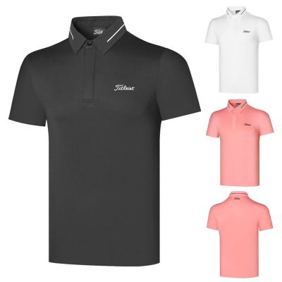Odyssey Mizuno PEARLY GATES  SOUTHCAPE Amazingcre UTAA DESCENNTE◄❐✵  Golf short-sleeved t-shirt mens thin section summer new casual sports mens top GOLF clothing quick-drying and comfortable