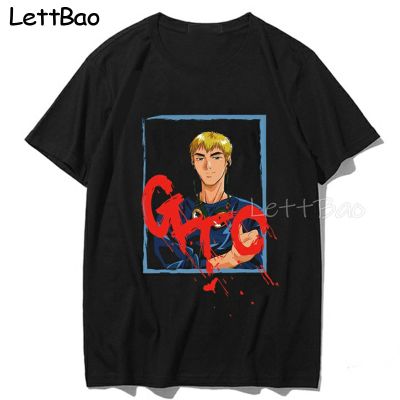 Anime Great Teacher Onizuka Gto Black Men Tshirt T Shirt Man Black Cotton Teeshirt Anime Cartoon Men 100% Cotton Gildan