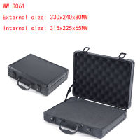 Aluminum alloy ToolBox Suitcase Equipment Safety Box Instrument Case File Storage Tool Case With Pre-cut Sponge