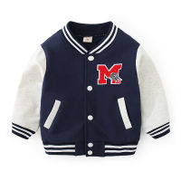 Cotton Blend Active Boys Baseball Jacket Fashion Kids Outwear Spring Fall Coat Childrens Clothing