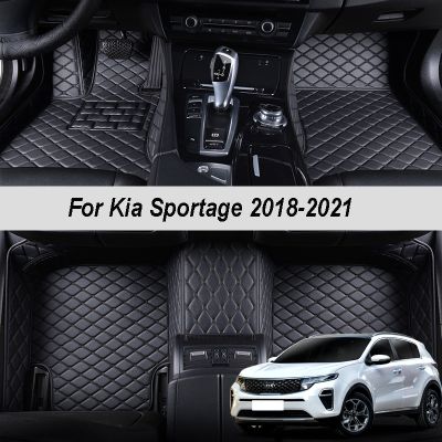 【YF】 Custom Made Leather Car Floor Mats For Kia Sportage 4 nq5 2022 Interior Details Carpets Rugs Foot Pads Accessories