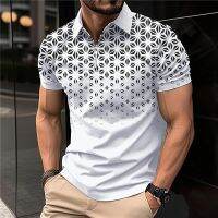 2023 MenS Zip Polo Shirts Quick Dry Clothing Fashions Classic Breathable Short Sleeve Tee Outdoor Man Oversized Casual Blouse