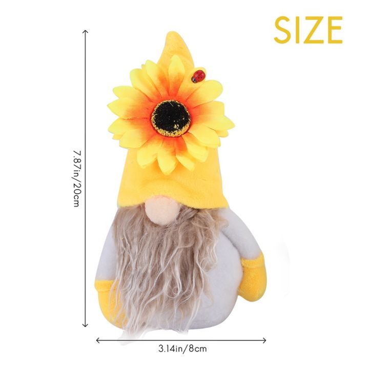 2-pcs-sunflower-gnome-summer-gnomes-plaid-sunflower-gnome-ornaments-sunflower-decor