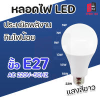 หลอดไฟ LED 3W 5W 7W 9W 12W 15W 18W 24W ผ่านมาตรฐาน มอก. หลอดไฟปิงปอง แสงขาว แสงวอร์มไวท์ หลอดประหยัดพลังงาน ขั้วE27 อายุการใช้งานยาวนาน ความสว่างสูง