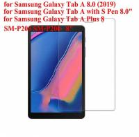 กระจกเทมเปอร์กรณีปกป้องหน้าจอฟิล์มสำหรับ Samsung Galaxy Tab A 8.0 "Sm-p205 Sm-p200แท็บด้วย S ปากกาบวก8" แก้ว