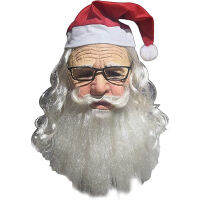 Christmas Face Mask Latex Santa Claus Mask สมจริงคอสเพลย์เครื่องมือ Headgear Decor Gag ของเล่น Carnival Xams Party Favors