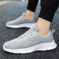 Men Ruuning Shoes Sports Walking Mesh Breathable Casual Sneakers Outdoor Black Grey Lightweight Trainers Big Size 39-45