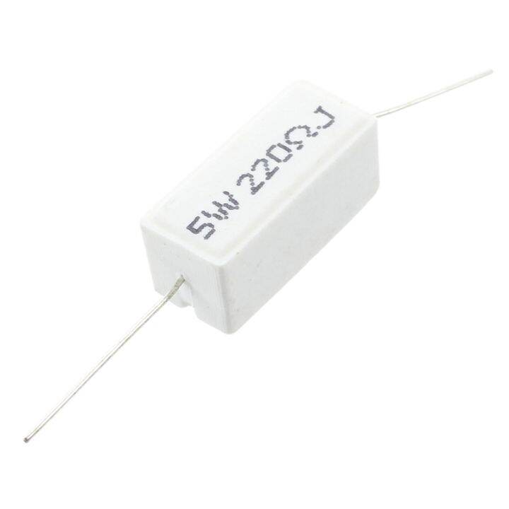 30-pcs-axial-lead-ceramic-cement-power-resistor-220-ohm-5w