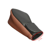 เบรคมือรถเกียร์ Shift Knob Cover Protector Universal PU Leather Non-Slip Car Handbrake Protector