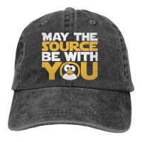 Pure Color Dad Hats May The Source Be With You Womens Hat Sun Visor Baseball Caps Linux Operating System Tux Penguin Peaked Cap