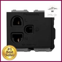 เต้ารับเดี่ยว 3 ขา มีกราวด์ PANASONIC WEGN 1191 สีดำSINGLE SOCKET 3 PIN PANASONIC WEGN 1191 BLACK **คุณภาพดี**