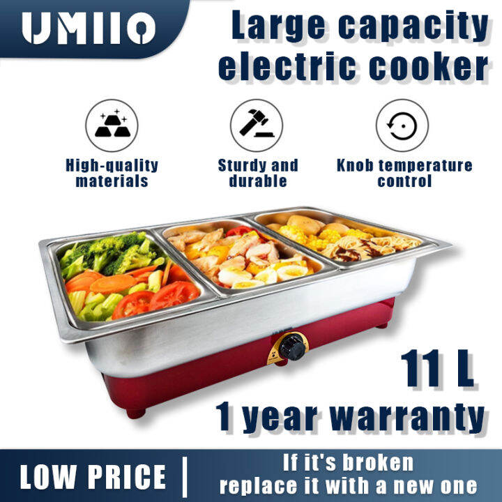 Umiio Electric Stainless Steel Multifunctional Chaffing Dish Stove Food