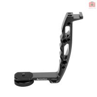 【fash Aluminum Alloy Gimbal L Bracket Handle Grip Stabilizer Accessories 1/4 Inch Screw with Cold Shoe Mount for Mounting Monitor Mic LED Video Light for DJI Ronin-S Zhiyun Crane 2/3 Feiyu AK4000/ AK2000 Moza Air 2