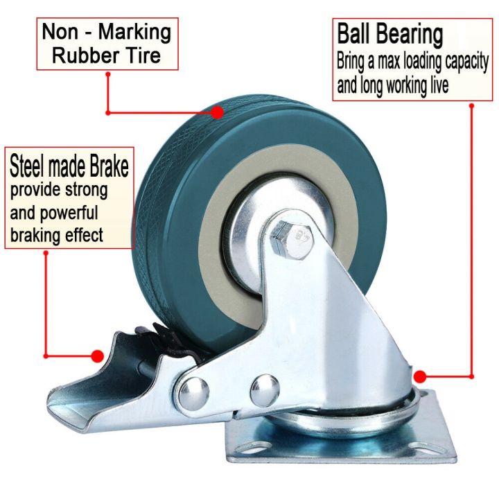 lz-4pcs-2-inch-heavy-duty-casters-lockable-bearing-caster-wheels-with-brakes-swivel-casters-for-furniture-and-workbench