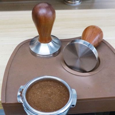 Coffee Tamper Wood Handle Coffee Powder Hammer 58.35Mm Cafe Accessories