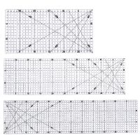 Nonvor Acrylic Patchwork Ruler Multi-purpose Transparent Ruler Tailor Drawing Ruler for Measuring Cloth DIY Craft Sewing Tools