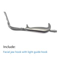 Facial Retractor Facial Jaw Hook With Light Guide Hook Facial Plastic Hook Stainless Steel Surgical Instrument