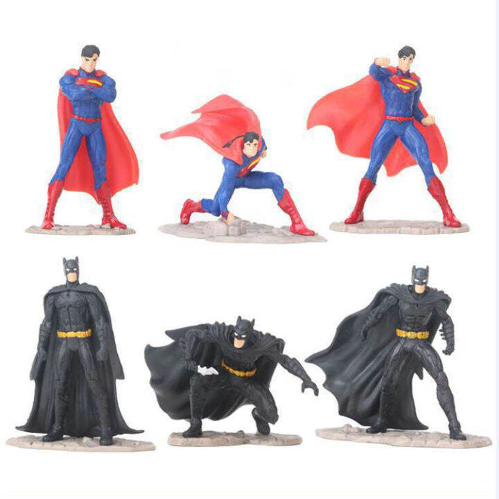 Set 6pcs Mô Hình Batman vs Superman 