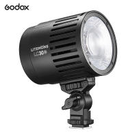 Godox LC30Bi Litemons โต๊ะไฟวิดีโอ LED ขนาดกะทัดรัดการถ่ายภาพเติมแสง38วัตต์พลังงาน3200พัน-6500พันสองสีอุณหภูมิหรี่แสงได้11 FX แสงผลกระทบ CRI95 + TLCI96 + สำหรับผลิตภัณฑ์ขนาดเล็กการถ่ายภาพสก์ท็อปสดสตรีมมิ่ง