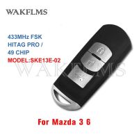 SKE13E-02 For Mazda 3 6 Mazda3 Mazda6 2017 2018 2019 433MHz PCF7953P ID49 Chip Proximity Keyless Entry Go Smart Car Remote Key