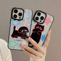 เคสที่วางฝาครอบโทรศัพท์หรูหราแบบคลาสสิกความรู้สึกสูงสามารถใช้ได้กับ Apple มือถือ Phone14 13 12 11 Pro Max เคสกันกระแทกที่จับไอโฟนโทรศัพท์มือถือ