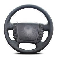 【YF】 Original Car Steering Wheel Cover For Ssangyong Rexton W Rodius Leather Braid