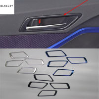 4pcslot Car sticker stainless steel Interior door shake handshandle bowl cover for 2017 2018 2019 Toyota C-HR CHR C HR