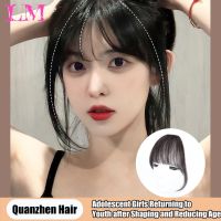 Fake bangs French style air wig Womens full genuine hair enhancement forehead invisible and traceless p