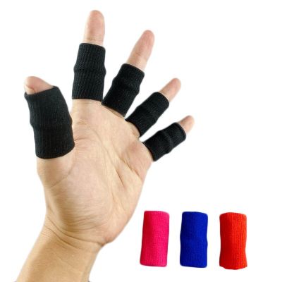 10 Pcs แขนยืดหยุ่นสำหรับบาสเกตบอล Anti Sprain Thumb Brace Retainer Finger Support Protection วอลเลย์บอลกีฬาความปลอดภัย