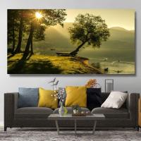 [COD]SELFLESSLY ART ภูมิทัศน์ธรรมชาติโปสเตอร์ Sky Sea Sunrise ภาพวาดพิมพ์บนผ้าใบ Home Decor Wall Art รูปภาพสำหรับห้องนั่งเล่น