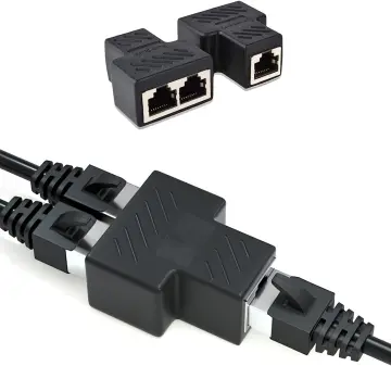Gigabit Ethernet Cable Splitter 1 to 3, RJ45 Splitter 1 in 3 Out hub,  1000Mbps Shielded Ethernet Splitter, Internet Cable 8P8C Extender Plug LAN  Cable for Cat5, Cat5e, Cat6, Cat7,Cat8 