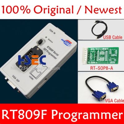 Original RT809F Serial ISP Programmer with adapters +1.8v adapter+SOP8 test clip+EDID cable +ICSP bios universal programmer