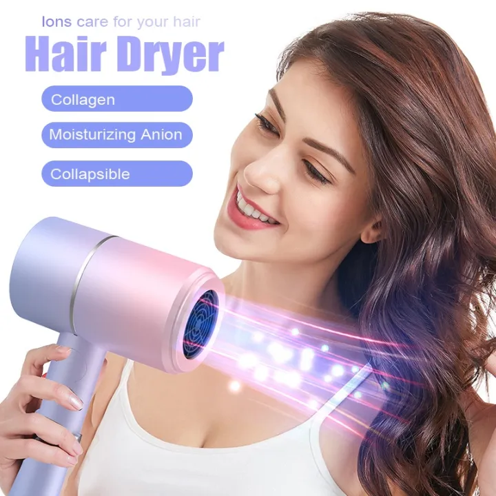 Portable fold Electric Blue Anion Blower Hair Dryer Salon Blowers Professional Quick Dry Hairdryer Not Portable fold Electric Blue Anion Blower Hair Dryer Salon Blowers Professional Quick Dry Hairdryer Not